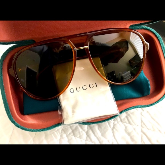 Gucci Accessories - New Gucci Havana Aviator sunglasses